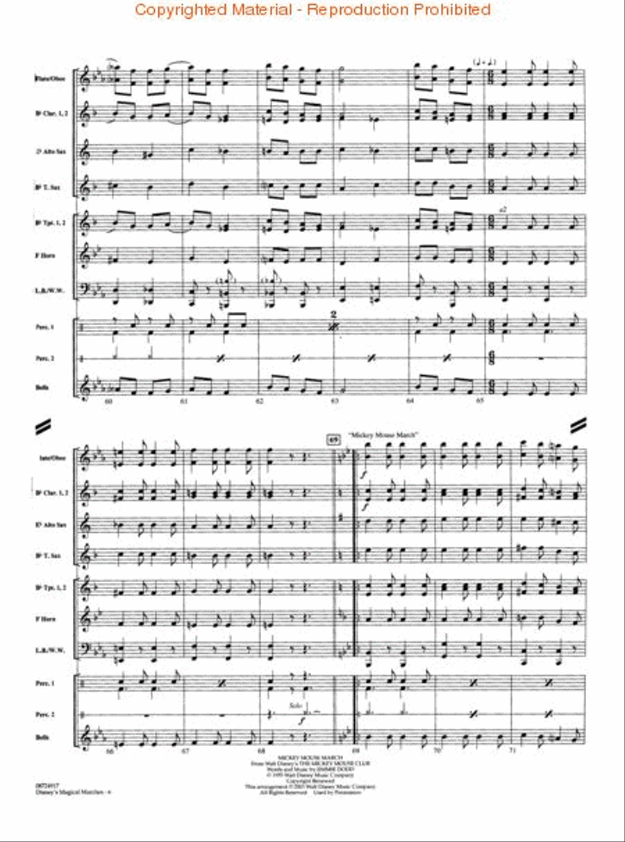 Disney's Magical Marches Concert Band scores gallery preview page 3