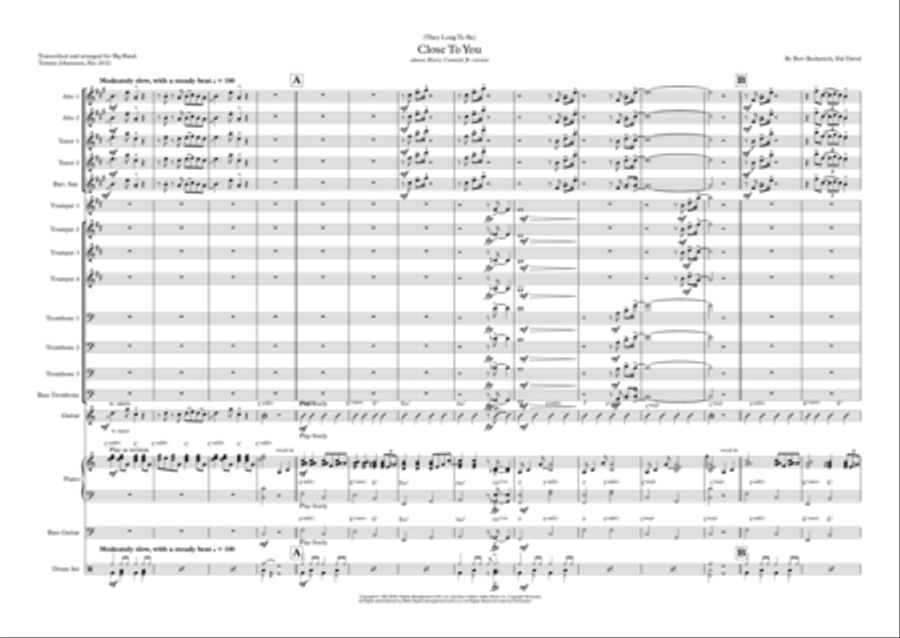 (they Long To Be) Close To You Jazz Ensemble scores gallery preview page 2