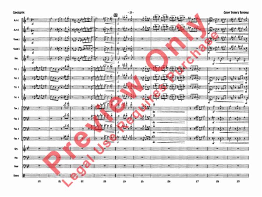 Count Bubba's Revenge Jazz Ensemble scores gallery preview page 15