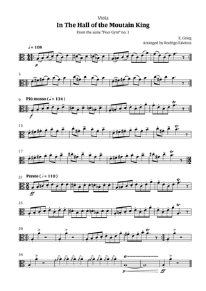 In the Hall of the Mountain King (for viola solo)