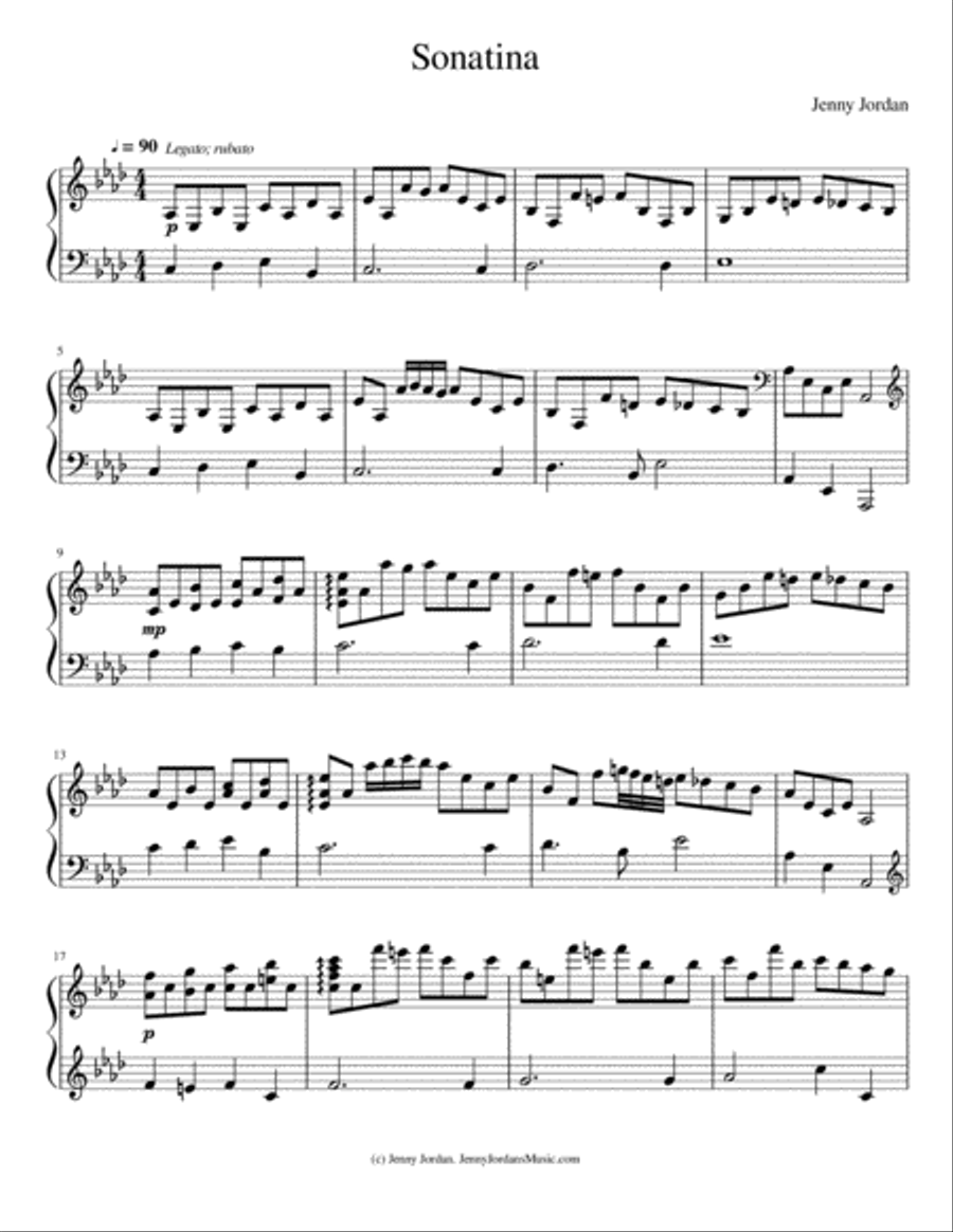 Sonatina Piano Solo scores gallery preview page 1