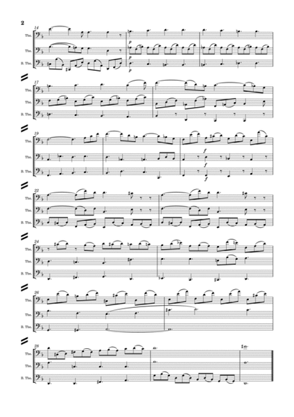 Lacrimosa (from Requiem in D minor, K. 626) for Trombone Trio image number null