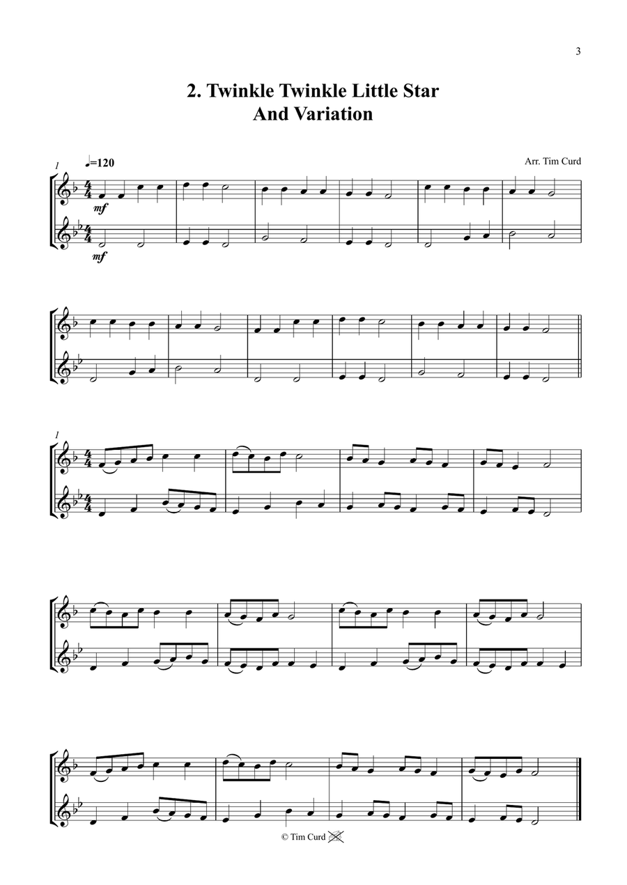 14 Fun Duets For Tenor Horn And Euphonium Brass Duet scores gallery preview page 3