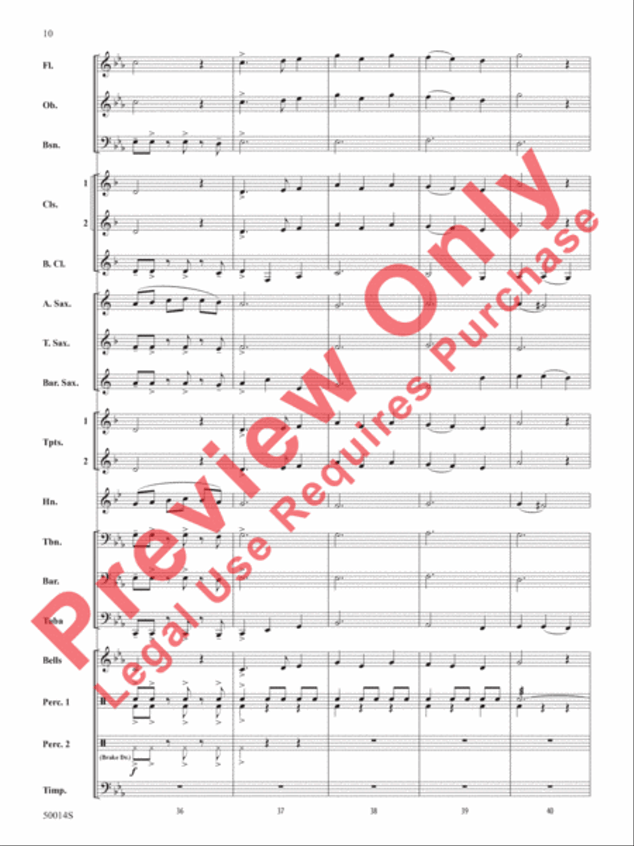 Release the Kraken! Release the Kraken! Concert Band scores gallery preview page 11