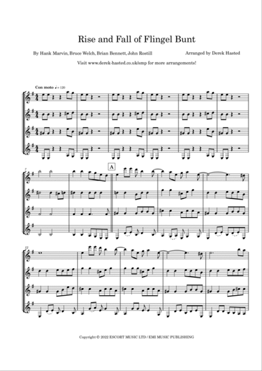 Rise And Fall Of Flingel Bunt Guitar Ensemble scores gallery preview page 4