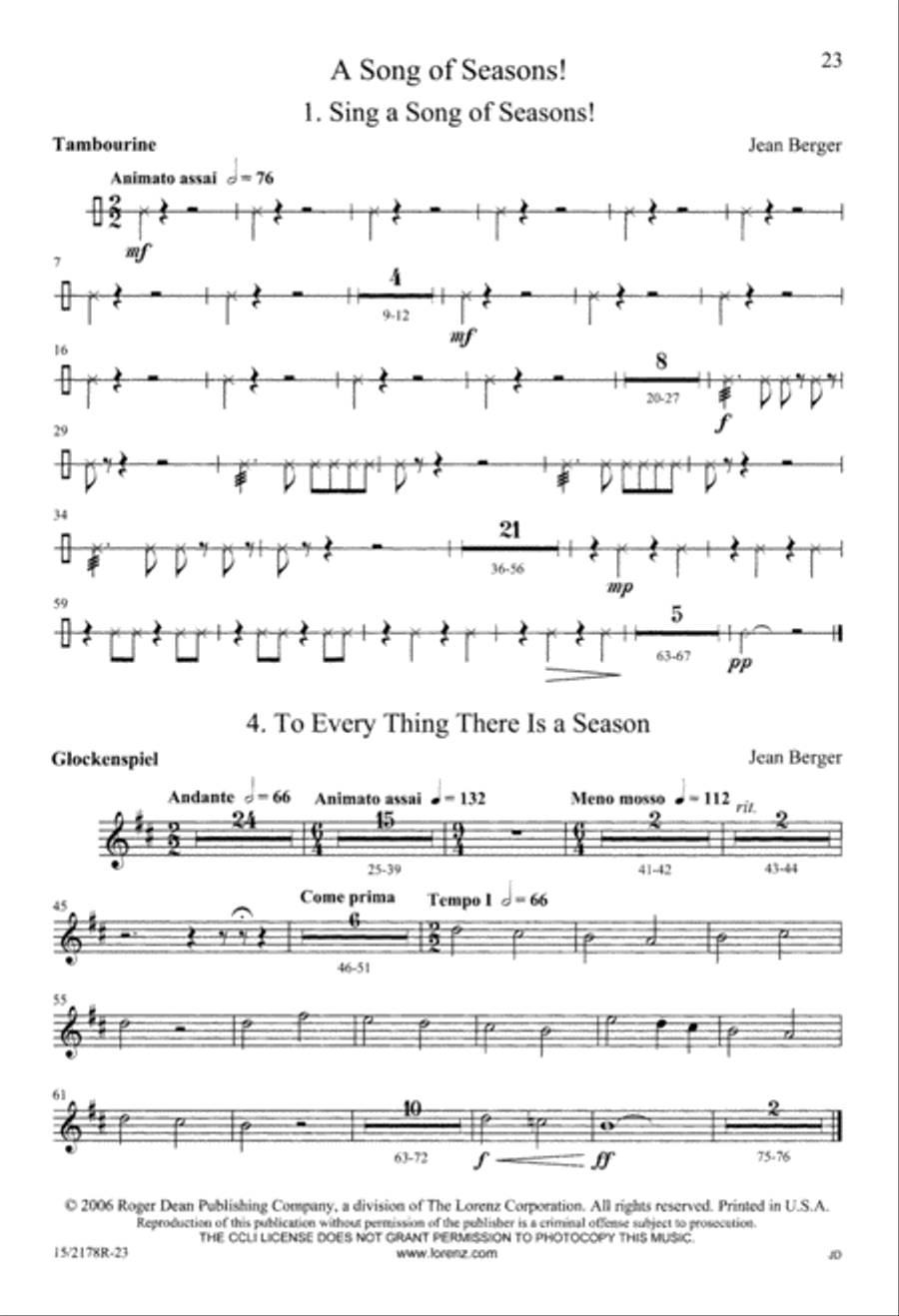 A Song of Seasons! A Song of Seasons! Divisi scores gallery preview page 23