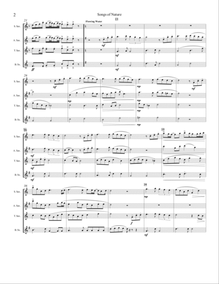 Songs of Nature Songs of Nature Woodwind Quartet scores gallery preview page 2