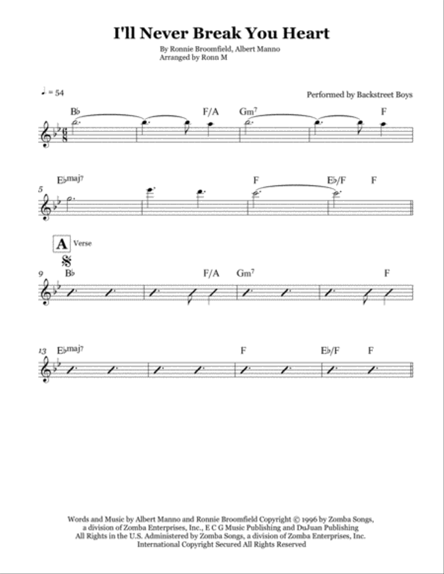 I'll Never Break Your Heart Small Ensemble scores gallery preview page 2
