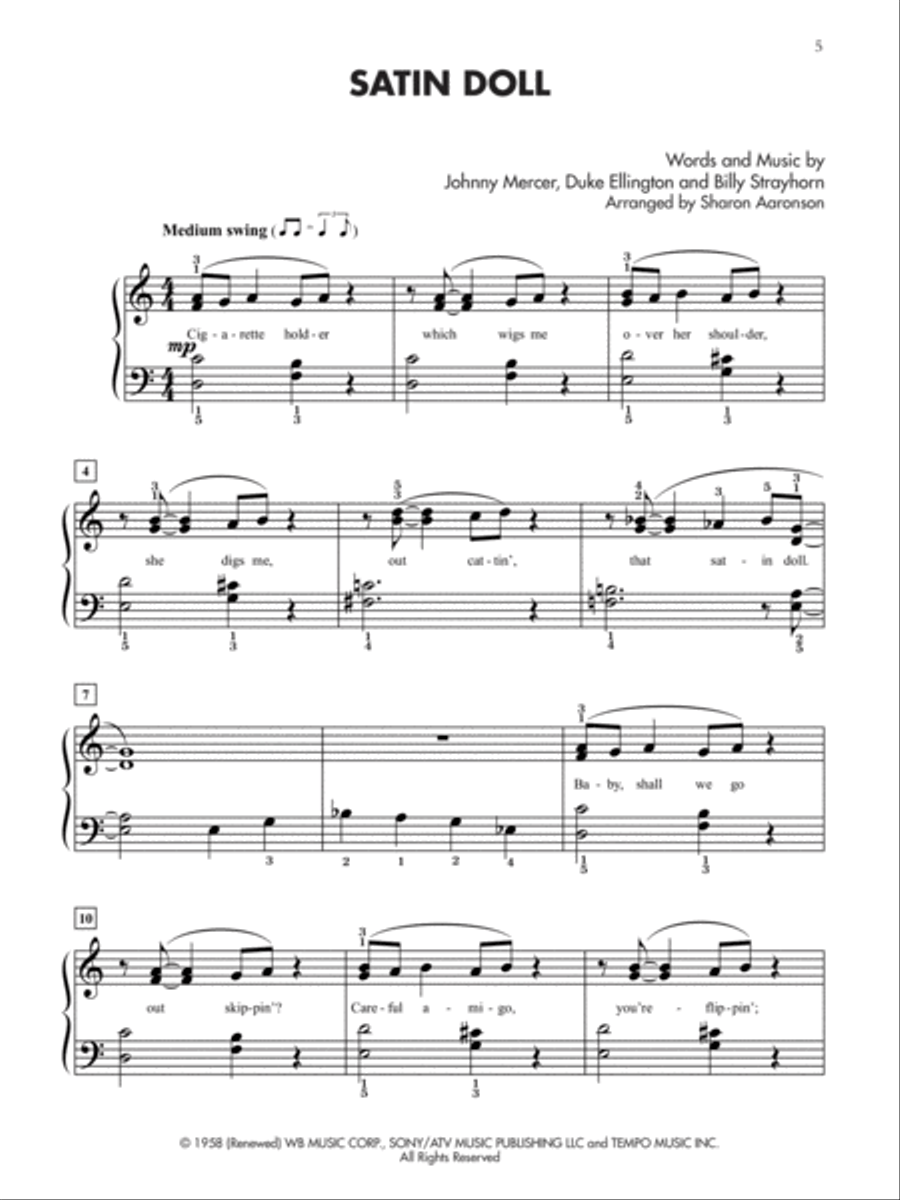 Jazz Standards for Students, Book 2 Piano Method scores gallery preview page 3