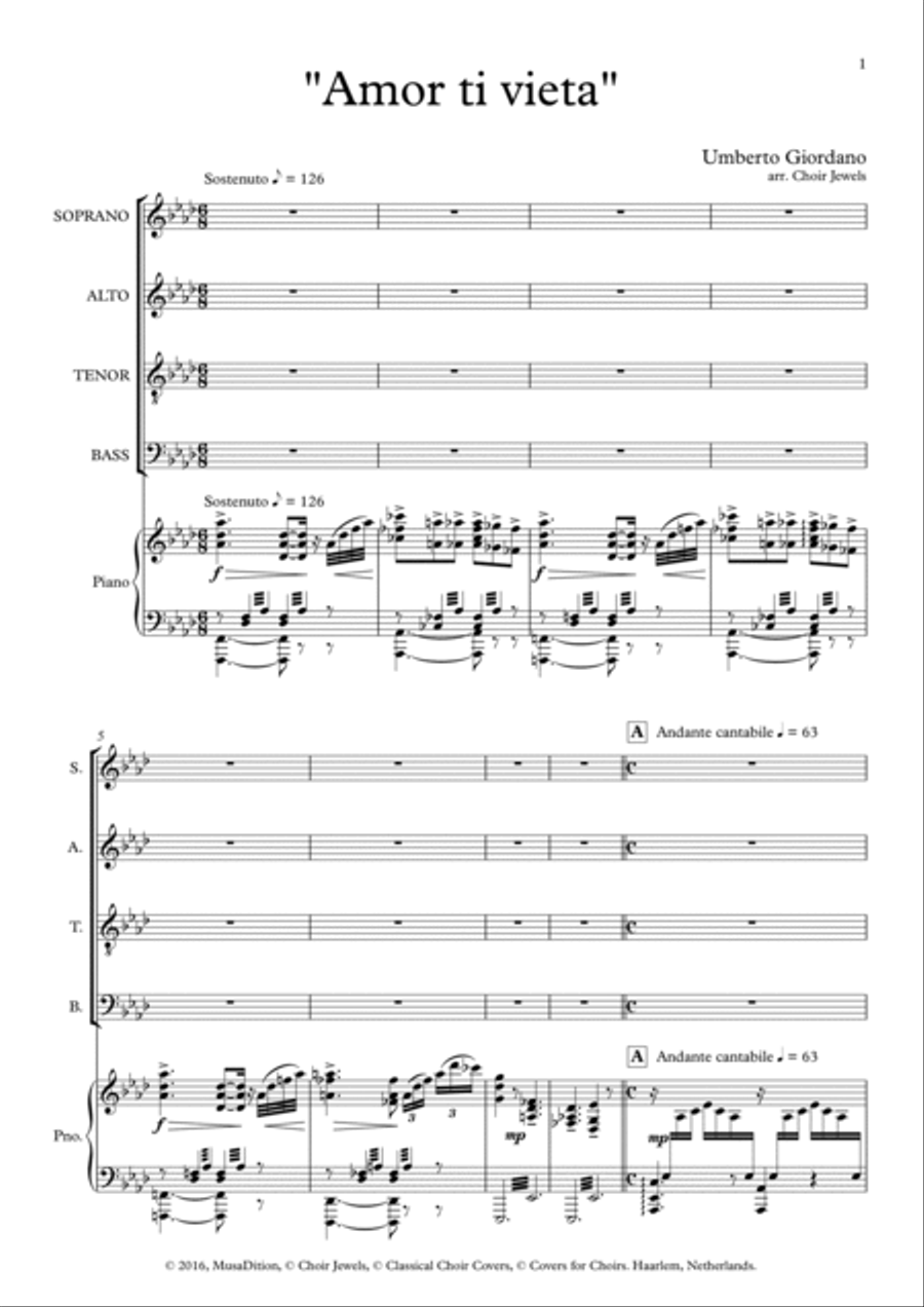 Amor ti vieta 4-Part scores gallery preview page 3
