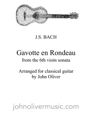 Gavotte en Rondeau for classical guitar