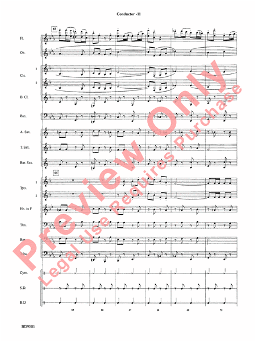 The Chimes of Liberty Concert Band scores gallery preview page 13