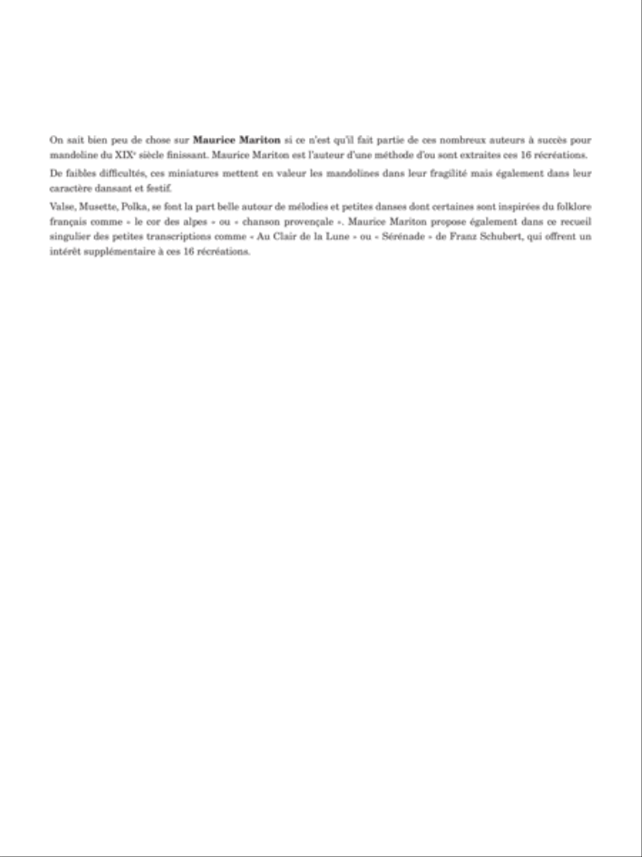 16 Récréations Mandolin scores gallery preview page 3