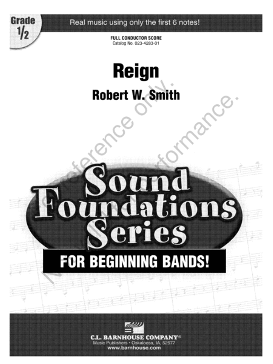 Reign Concert Band scores gallery preview page 2