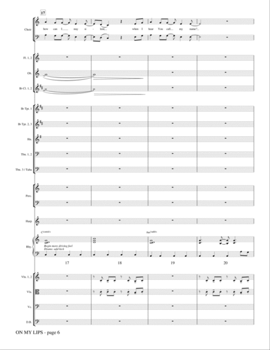 On My Lips - Full Score On My Lips - Full Score Choir scores gallery preview page 5