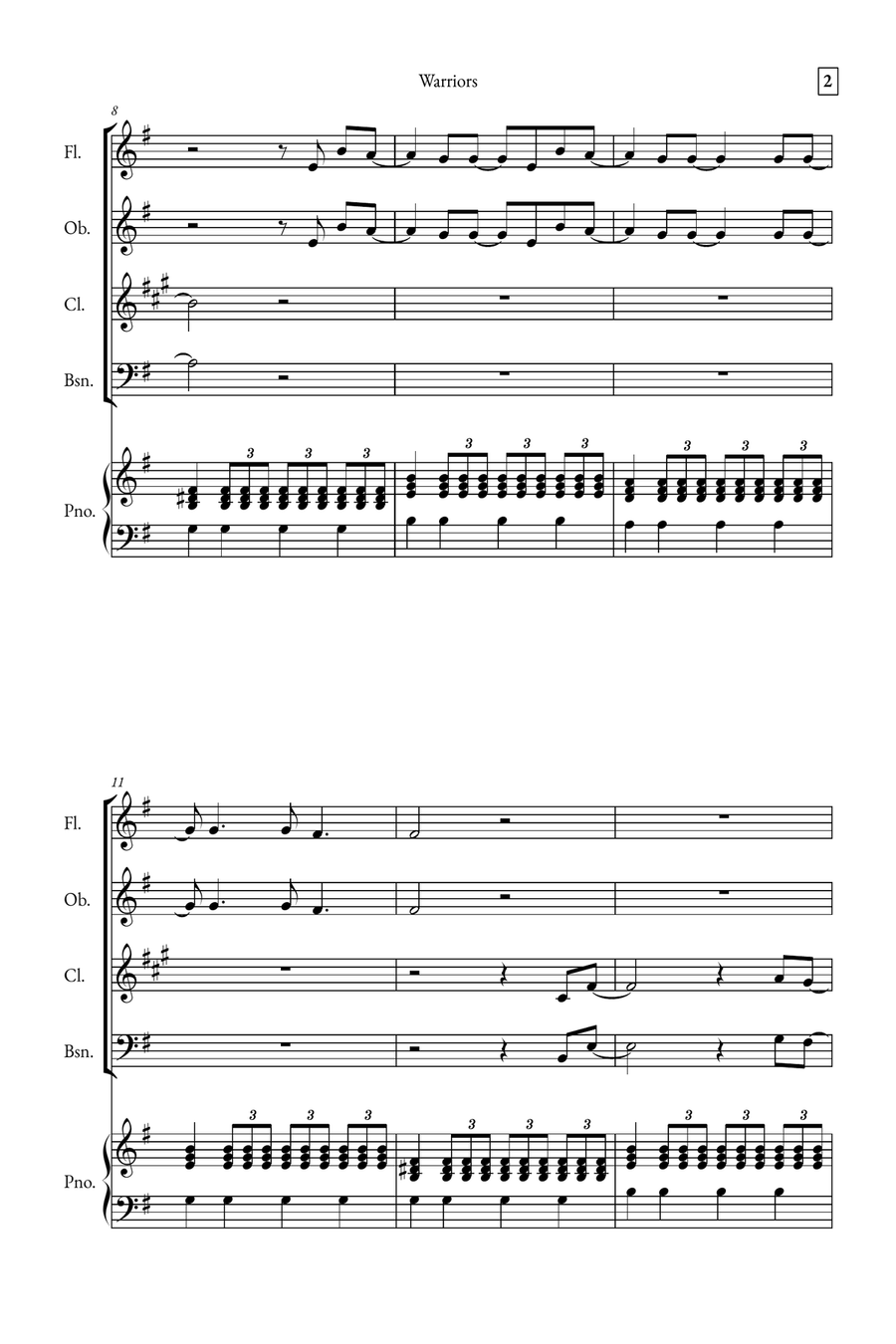 Warriors Small Ensemble scores gallery preview page 2