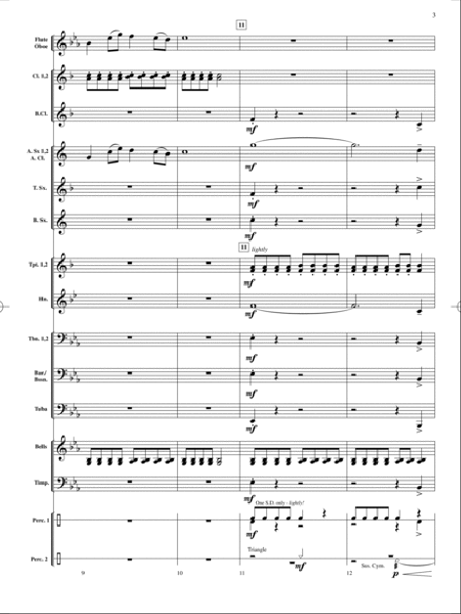 On Holiday Concert Band scores gallery preview page 4