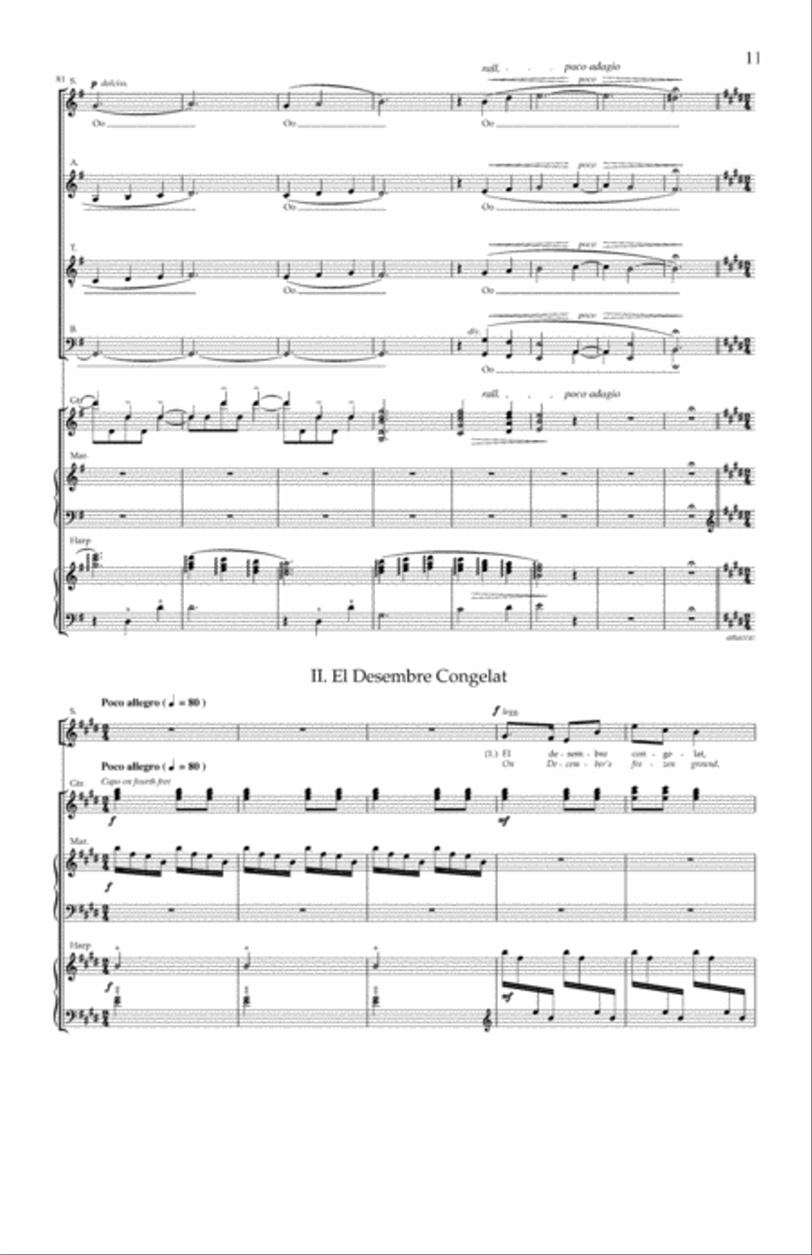 Carols and Lullabies (Full Score) Choir scores gallery preview page 19