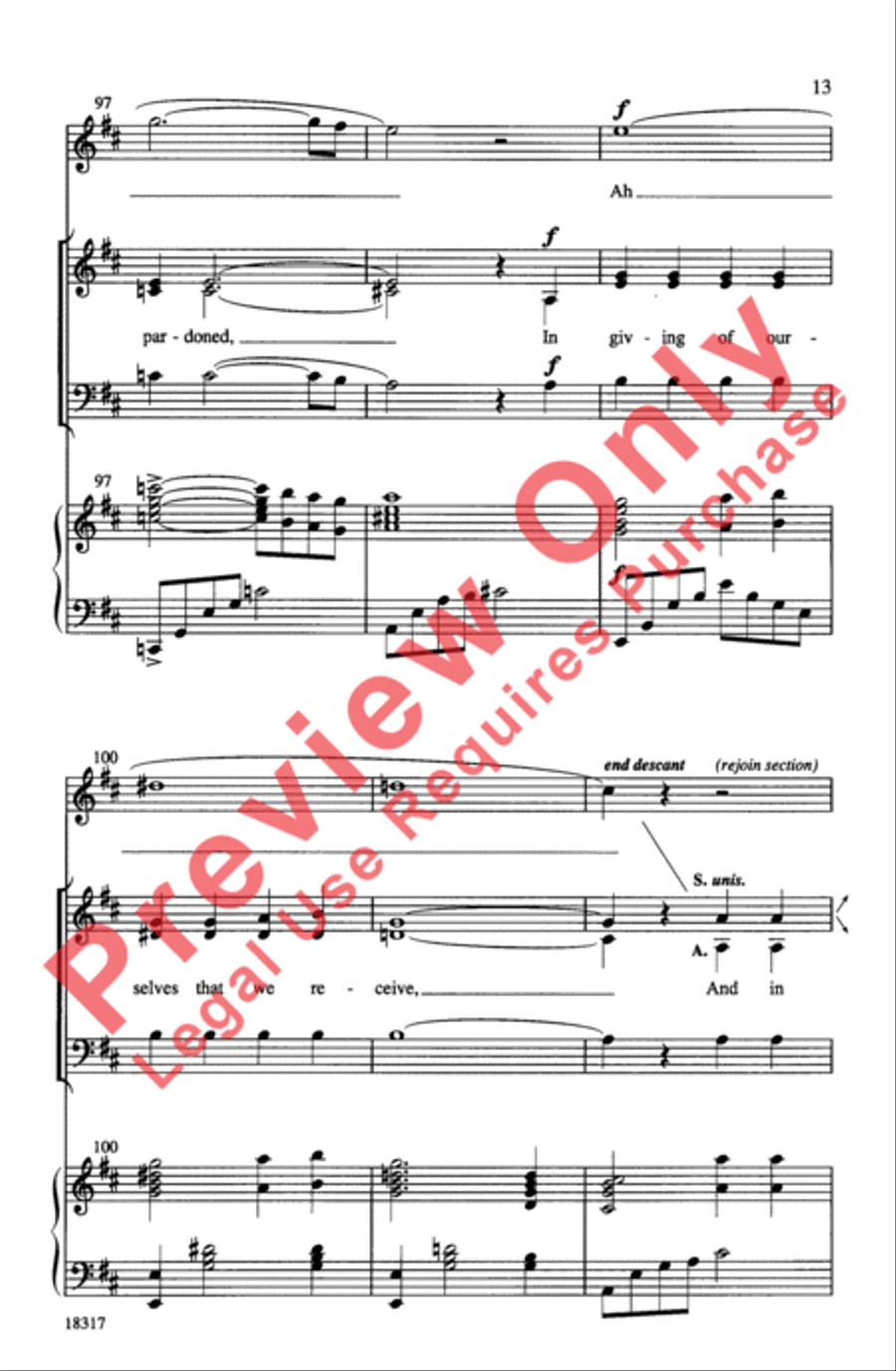 Make Me a Channel of Your Peace 3-Part scores gallery preview page 13