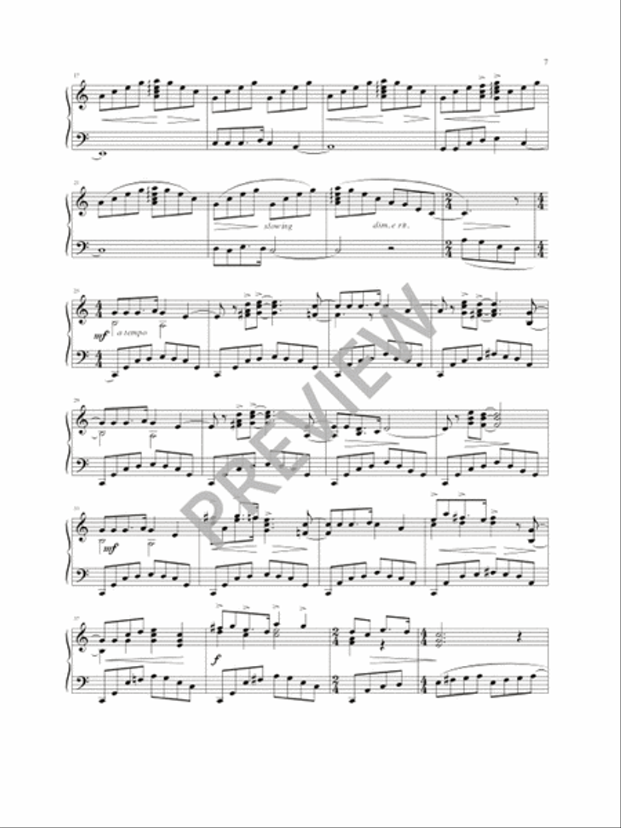 Fourteen American Spirituals and Hymns Piano Solo scores gallery preview page 9