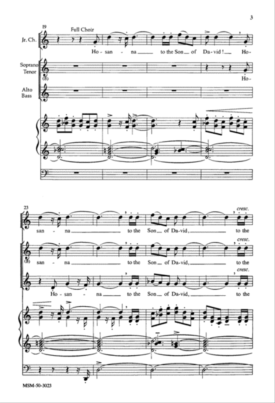 Hosanna 4-Part scores gallery preview page 3