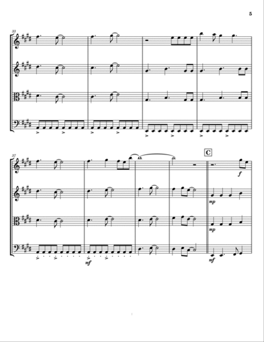 Don't Stop Believin' String Trio scores gallery preview page 5