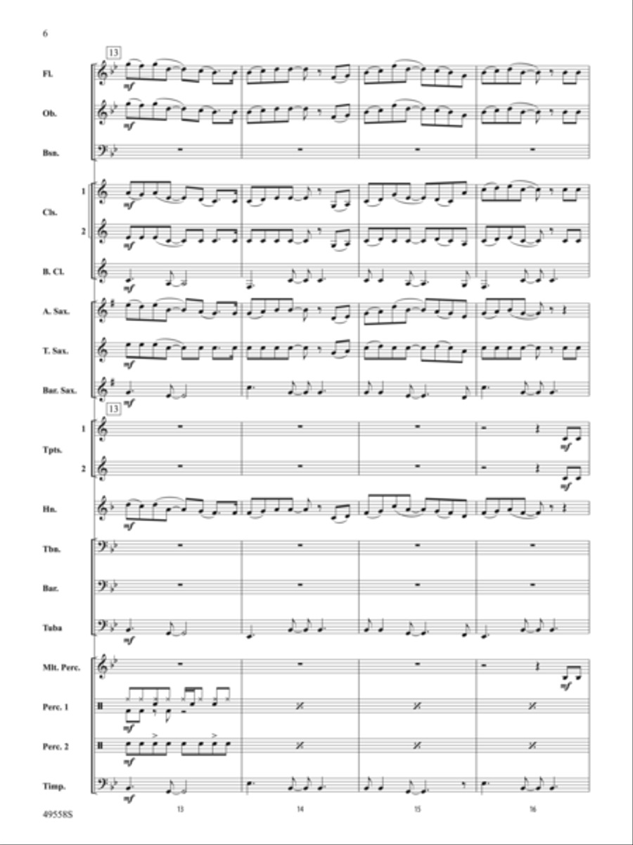 10,000 Hours: Score Concert Band scores gallery preview page 6