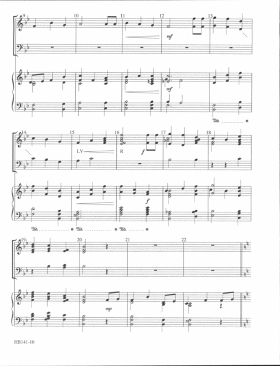 Let's All Ring Carols With Keyboard - full score Handbell Choir scores gallery preview page 7