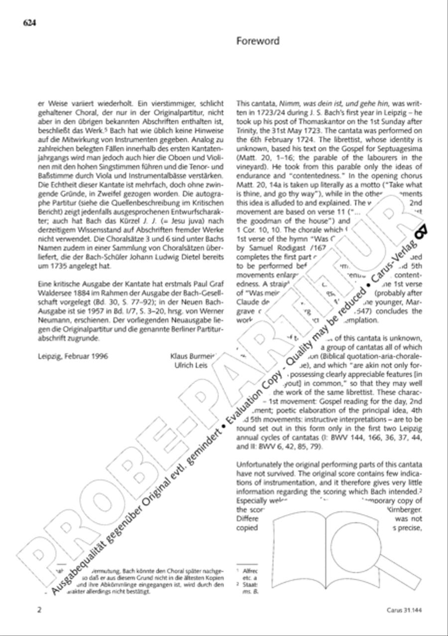 The Complete Sacred Vocal Works (Das geistliche Vokalwerk) Voice scores gallery preview page 623