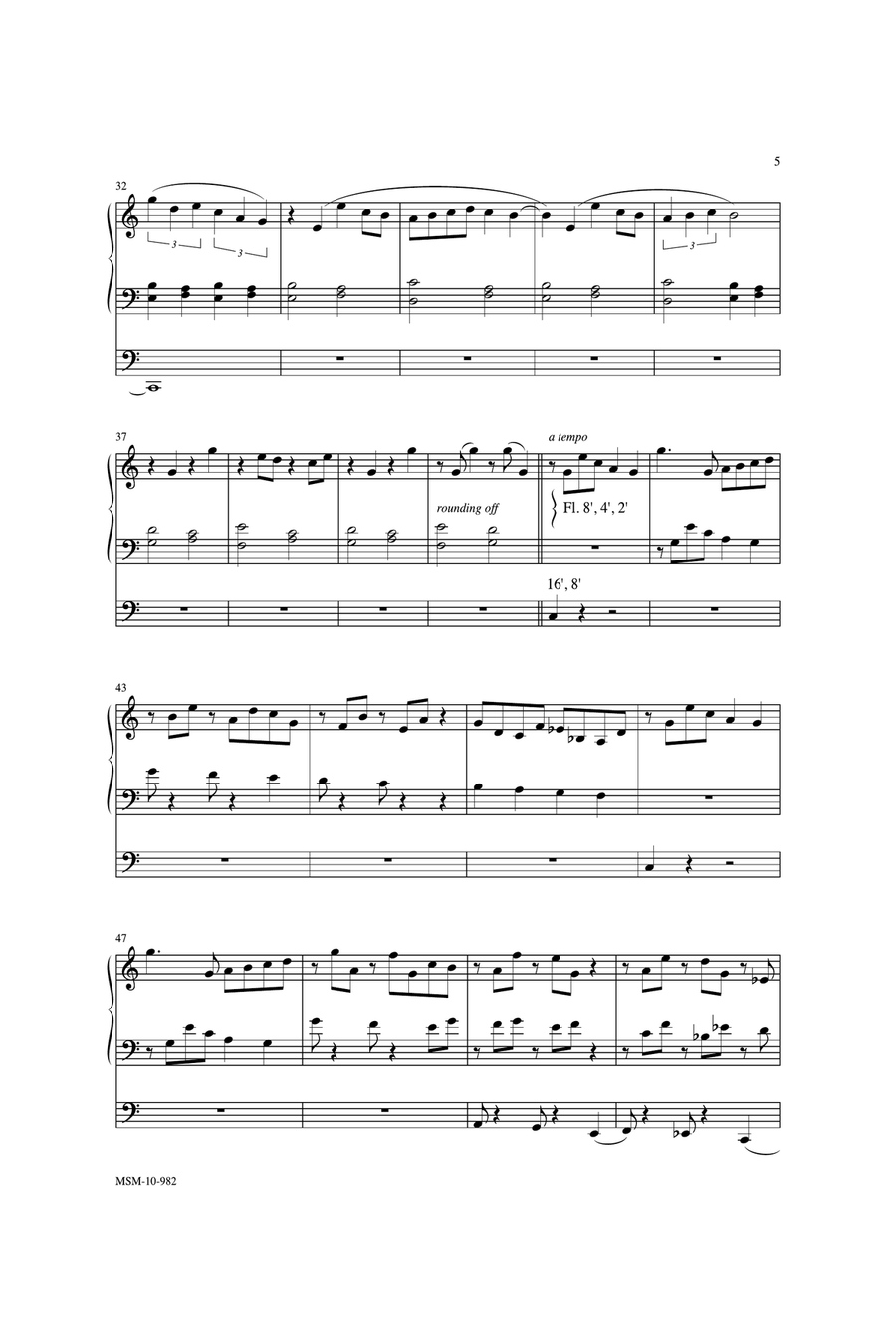 Suite in C Organ scores gallery preview page 5