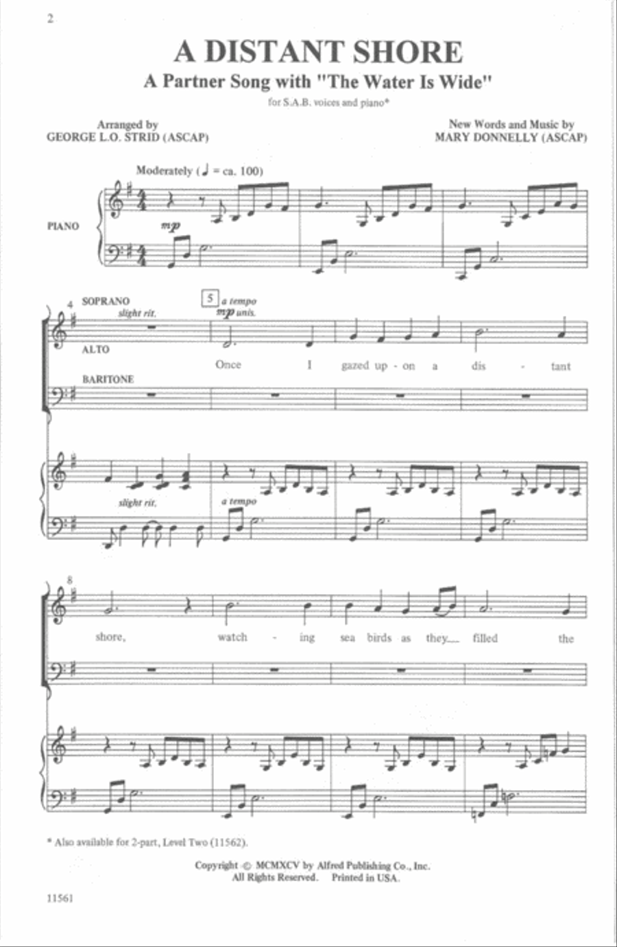 A Distant Shore 3-Part scores gallery preview page 2