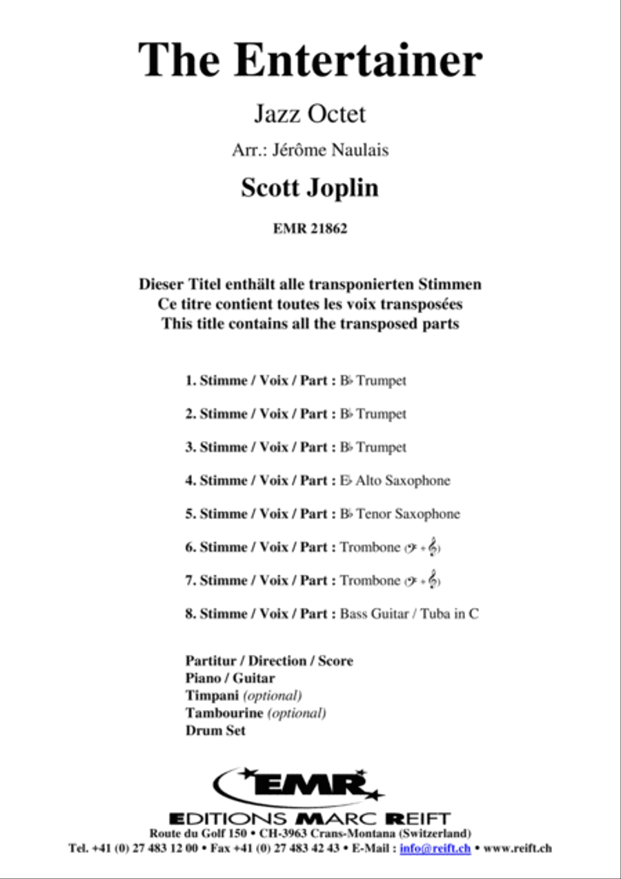 The Entertainer Saxophone scores gallery preview page 2