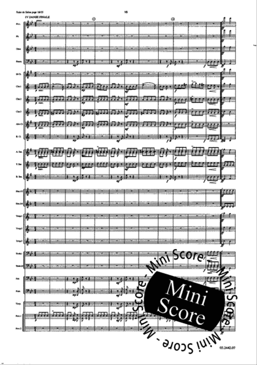 Suite de Salon Concert Band scores gallery preview page 21