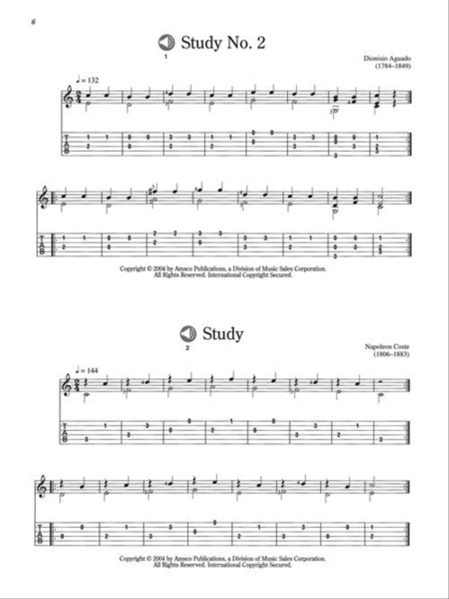 50 Easy Classical Guitar Pieces Acoustic Guitar scores gallery preview page 5