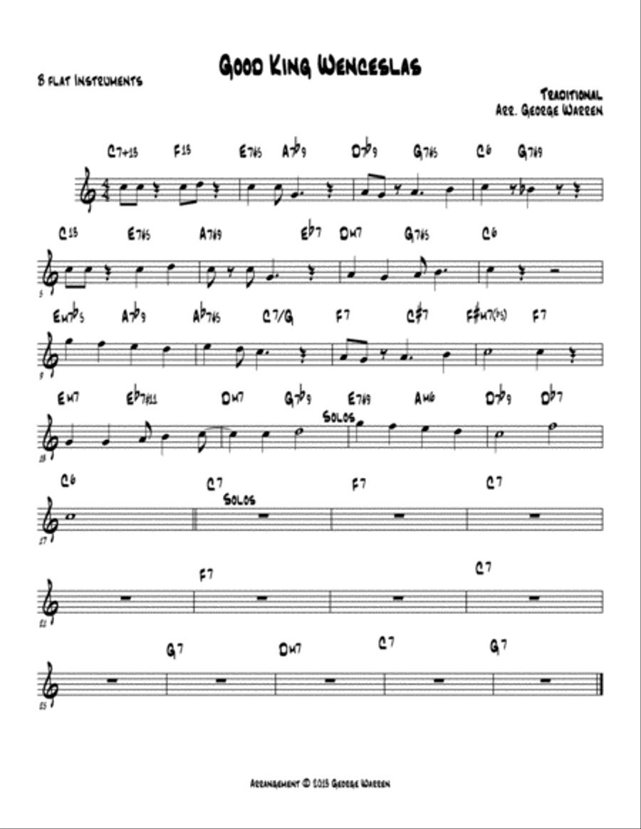 Good King Wenceslas Good King Wenceslas Jazz Ensemble scores gallery preview page 2