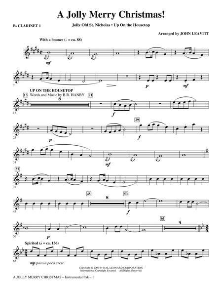 A Jolly Merry Christmas - Bb Clarinet 1