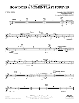 How Does a Moment Last Forever (from Beauty and the Beast) - Bb Trumpet 1