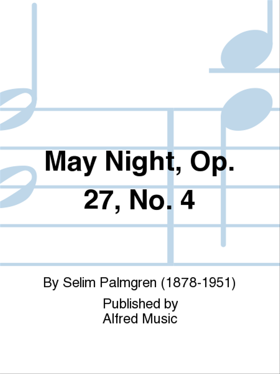 Palmgren: May Night, Opus 27, No. 4 Small Ensemble scores gallery preview page 1