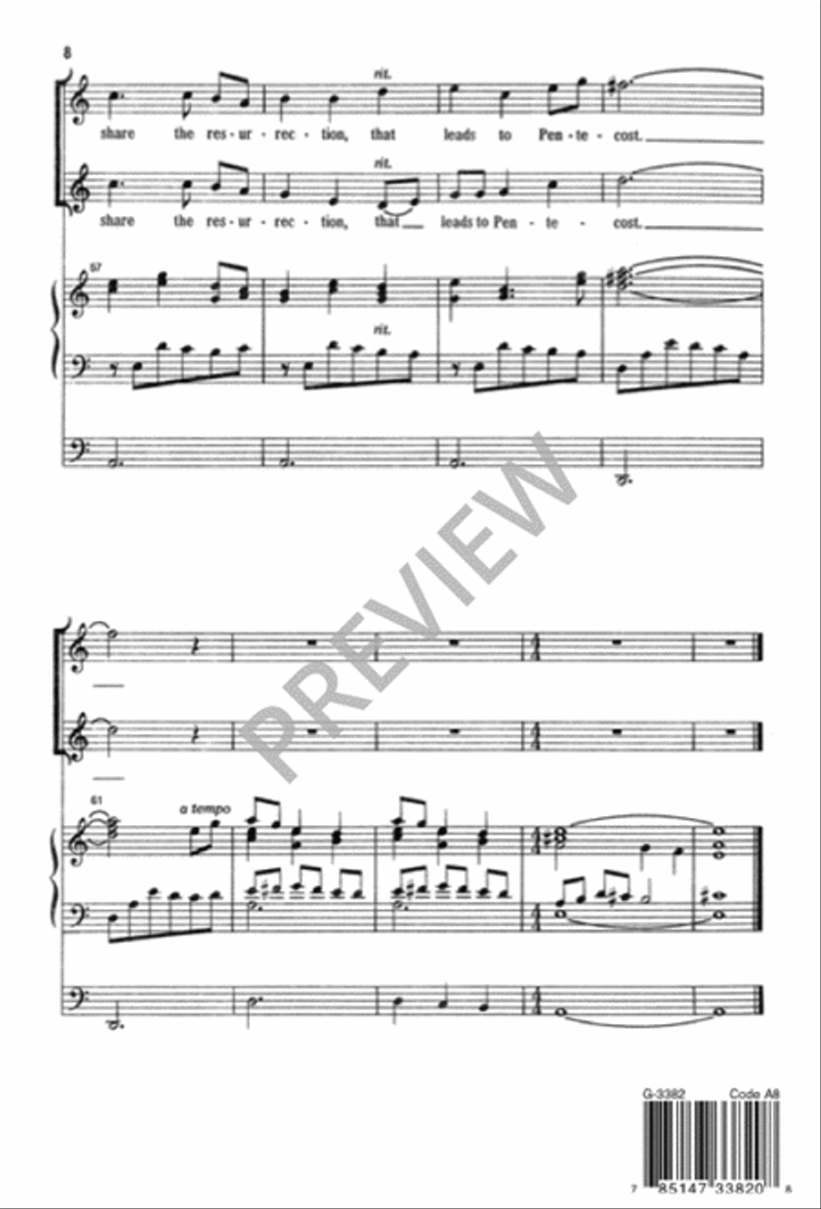 The Baptism of Jesus 2-Part scores gallery preview page 9