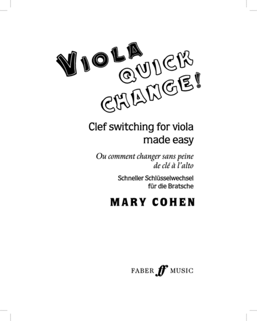 Quick Change! for Viola