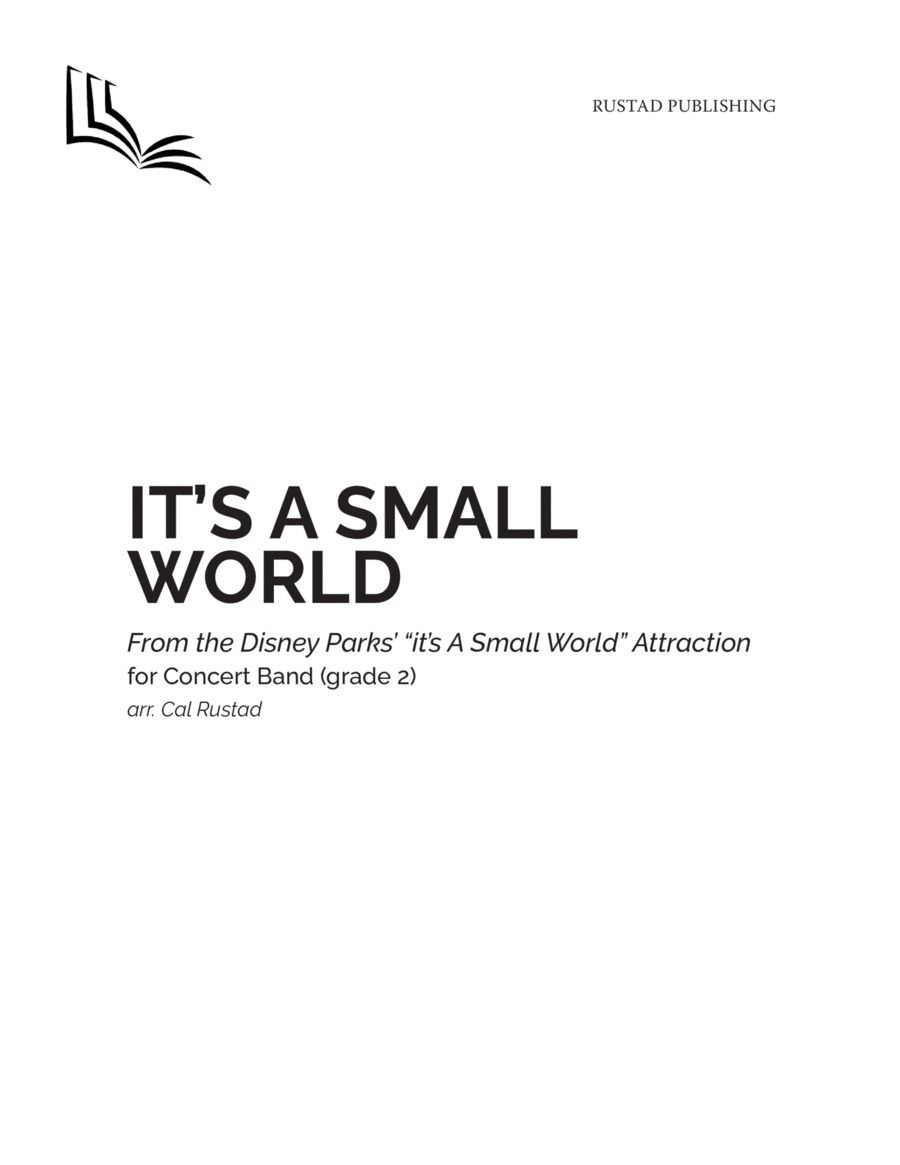 It's A Small World - Score Only