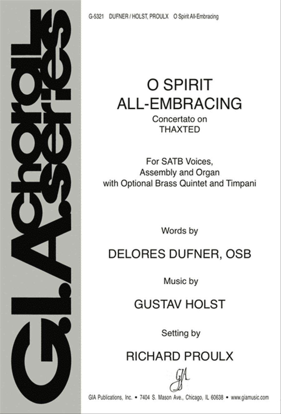 O Spirit All-Embracing O Spirit All-Embracing 4-Part scores gallery preview page 1