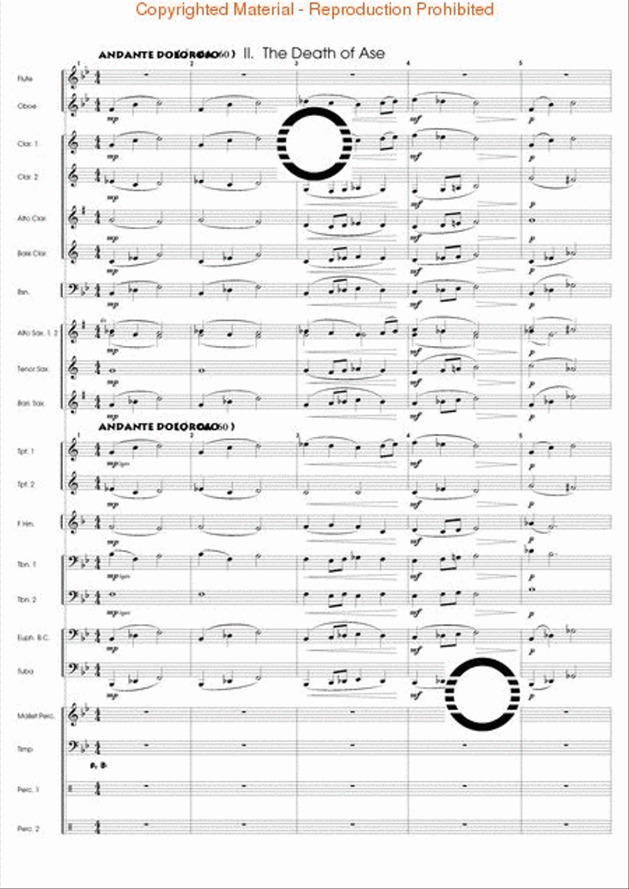 Peer Gynt Suite No. 1 Concert Band scores gallery preview page 10
