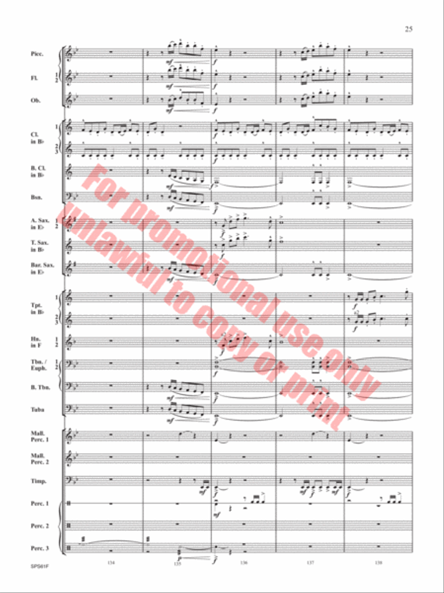 The Lake in the Sky The Lake in the Sky Concert Band scores gallery preview page 26