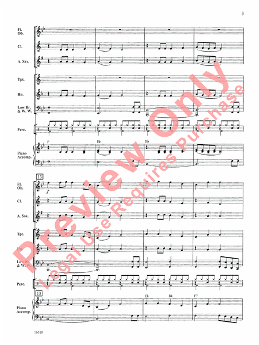 First Rockin' Christmas First Rockin' Christmas Concert Band scores gallery preview page 4