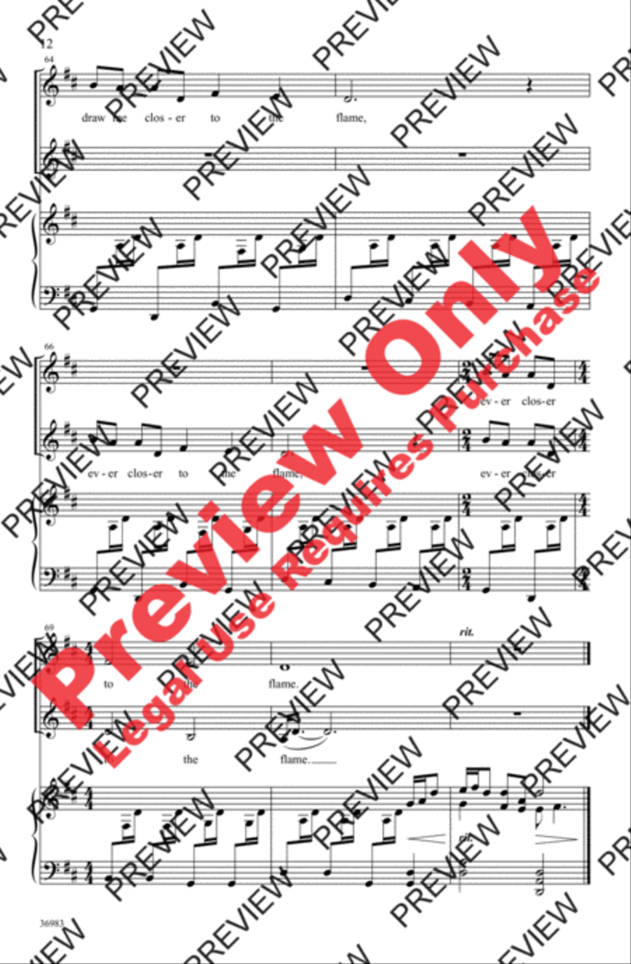 The Flame Women's Choir scores gallery preview page 12