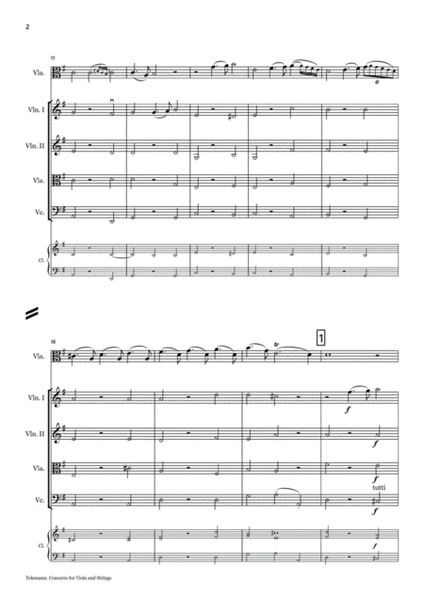 Georg Philipp Telemann. Viola Concerto TWV 51:G9