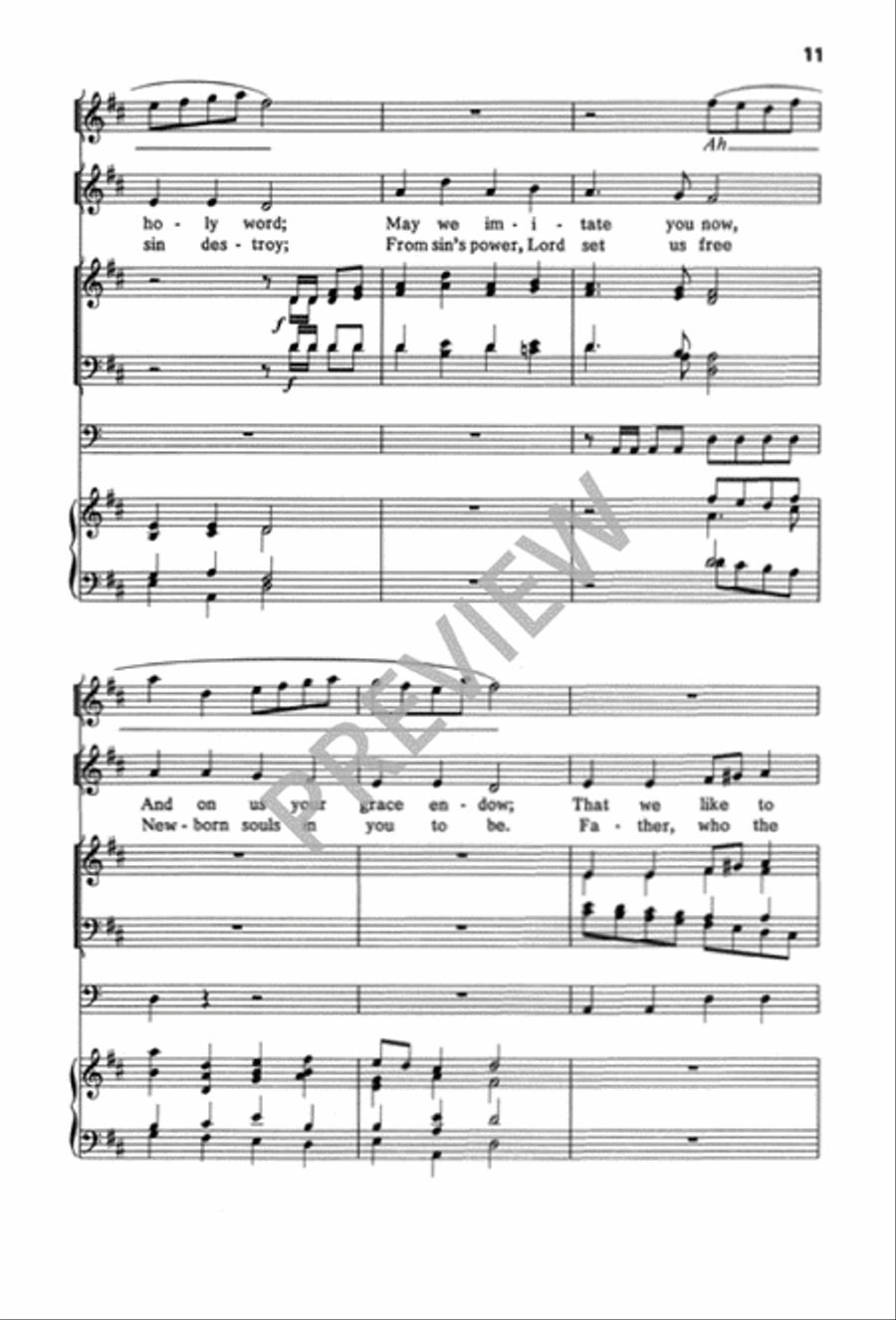 Songs of Thankfulness and Praise / At the Lamb's High Feast We Sing 4-Part scores gallery preview page 12
