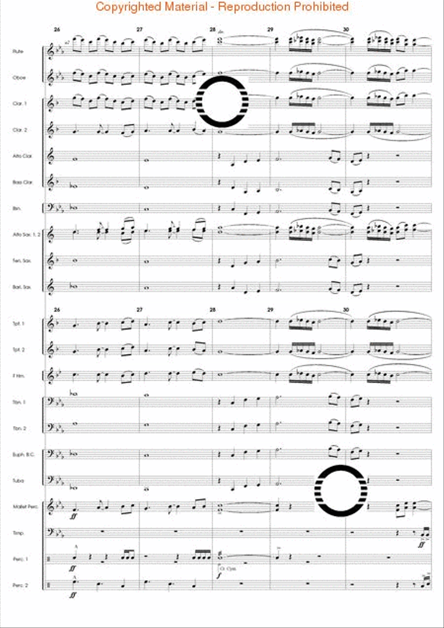 Fire Dance Concert Band scores gallery preview page 7