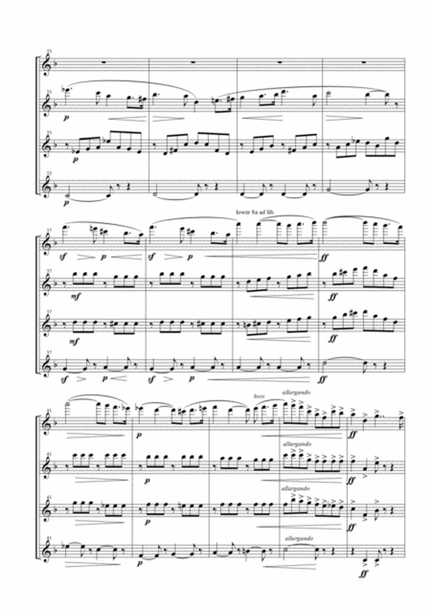 Intermezzo from "L'Arlesienne Suite No. 2" for Flute Quartet image number null